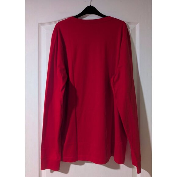 NEW! Psycho Bunny | Sacramento Long Sleeve Tee In Brilliant Red - Picture 4 of 13